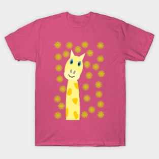 Funny blue-eyed giraffe T-Shirt